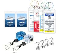 Pnrskter Set de artículos esenciales para cruceros,Das ultimative kreuzfahrt must have & robuste kofferanhänger für AIDA, MSC, TUI & mehr