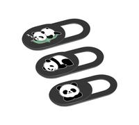Pnuokn 3 fundas protectoras para cámara web con diseño de panda para cámara web MacBo, portátil, smartphone