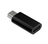 Pnuokn Adaptador mini USB a USB C USB C a mini adaptador USB C hembra a mini USB macho adaptador para portátil sincronización de datos mini USB a adaptador tipo C