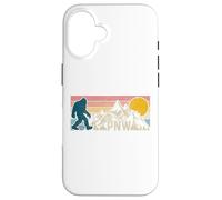 PNW Pacific Northwest Bigfoot Vintage Nature Carcasa para iPhone 16