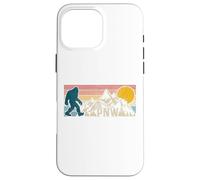 PNW Pacific Northwest Bigfoot Vintage Nature Carcasa para iPhone 16 Pro MAX