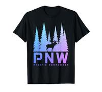 PNW Pacific Northwest Moose Naturaleza Amante Camiseta