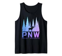 PNW Pacific Northwest Moose Naturaleza Amante Camiseta sin Mangas