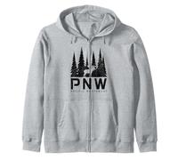 PNW Pacific Northwest Moose Naturaleza Amante Sudadera con Capucha