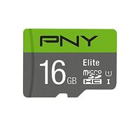 PNY 16GB Elite C10 U1 microSDHC Tarjeta de Memoria Flash + Adaptador