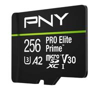 PNY 256GB Pro Elite Prime C10 U3 V30 A2 microSDXC Tarjeta de Memoria Flash