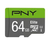 PNY 64GB Elite C10 U1 microSDXC Tarjeta de Memoria Flash + Adaptador