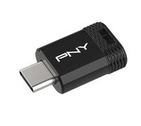 PNY 64GB Elite-X Fit Type-C USB 3.2 Unidad Flash - Rendimiento de Lectura hasta 200 MB/s, Práctico Almacenamiento de Datos Portátil, Diseño Ultracompacto, Conector Type-C