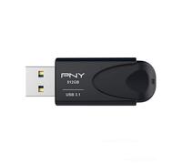 PNY Memoria USB Attaché 4 3.1, Negro, 512 GB