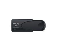 PNY Memoria USB Attaché 4 USB 3.1 64 GB Negro