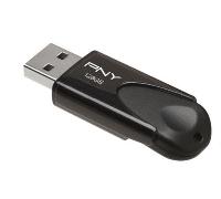 Memoria USB PNY Attaché 4 128GB USB 2.0 negra deslizante