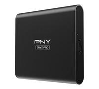 PNY CS2260 EliteX-Pro USB 3.2 Gen 2x2 SSD portátil de 2TB, Velocidad de Lectura de hasta 1.600 MB/s, Velocidad de Escritura de 1.500 MB/s