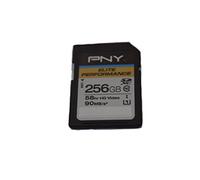 PNY Elite Performance 256 GB SDXC Clase 10 UHS-I, U1 Tarjeta Flash de hasta 90 MB/seg - P-SDX256U1H-GE