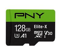 PNY Elite-X Memoria Flash 128 GB MicroSDXC Clase 10 - Tarjeta de Memoria (128 GB, MicroSDXC, Clase 10, 100 MB/s, Class 3 (U3), V30), Verde/Negro