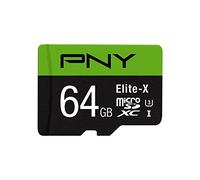 PNY Elite-X microSD 256GB, U3, V30, A1, Class 10, hasta 100MB/s - P-SDU256U3100EX-GE 1 64 GB