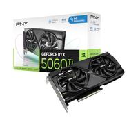 PNY GeForce RTX 5060 Ti OC Dual Fan 8GB GDDR7 DLSS4 - Tarjeta gráfica