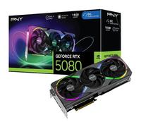 PNY GeForce RTX 5080 ARGB Overclocked Triple Fan 16GB GDDR7 Reflex 2 RTX AI DLSS4