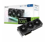 PNY GeForce RTX 5080 Overclocked Triple Fan 16GB GDDR7 Reflex 2 RTX AI DLSS4