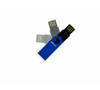 PNY Micro Swing Attaché 4 GB USB 2.0 Flash Drive P-FDU4GB-EF/DBLU (Azul)