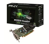 PNY nVidia Quadro 400 64 bits DDR3 DVI Display Port y LP Bracket PCI-E Retail 512MB Tarjeta gráfica