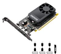 PNY Nvidia Quadro P400 - Tarjeta gráfica de 2 GB GDDR5 de una sola ranura, 256 núcleos CUDA, 64 bits, 3 puertos Mini DisplayPort 1.4, 30 W, PCI Express 3.0 x16 con soporte de perfil alto y bajo (en