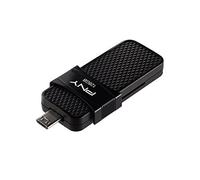PNY P-FD128OTGSLMB-GE 128GB 2.0/3.0 (3.1 Gen 1) Conector USB Tipo A Negro Unidad Flash USB - Memoria USB (128 GB, 2.0/3.0 (3.1 Gen 1), Conector USB Tipo A, Deslizar, Negro)