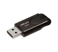 PNY P-FD64GATT4-GE - Memoria USB 2.0 (64 GB), Color Negro