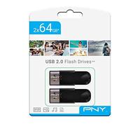 PNY Memoria USB Attaché 4 USB 2.0 Pack 2x64GB Negra
