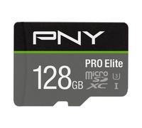 PNY PRO Elite 128GB microSDXC-Speicherkarte + SD-Adapter, 100MB/s Le (SD-Karten)
