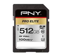 PNY Pro Elite SDXC Card 512GB Class 10 UHS-I U3 100MB/s