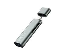 Adaptador Usb-c Pny - Lector De Tarjeta Usb-a - Transferencia Rápida De Datos - Sdmicrosdcf - Ligero Y Compacto - 5gbs - Para Todos Los Dispositivos - Negro