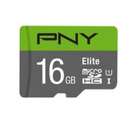 PNY Tarjeta de memoria Elite Performance Class 10 16GB MicroSD 100 Mb/s, Gris