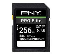 PNY Tarjeta de Memoria Flash SDXC de 256 GB Pro Elite Clase 10 U3 V30