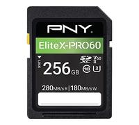 PNY Tarjeta de Memoria SDXC 256GB EliteX-PRO60 Class 10 U3 V60 UHS-II