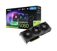 Tarjeta de video GeForce RTX 5060 Gaming RGB con triple ventilador OC 8 GB GDDR7 DLSS4 - PNY