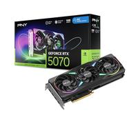 PNY Tarjeta Gráfica GeForce RTX™ 5070 12GB ARGB OC DLSS 4 Triple Ventilador