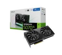 PNY Tarjeta gráfica NVIDIA GeForce RTX™ 5070 Ti Slim de Doble Ranura OC (16 GB GDDR7, 256 bits, Velocidad de Aumento: 2572 MHz, PCIe® 5.0, HDMI®/DP 2.1, NVIDIA Blackwell Architecture, DLSS 4.5)