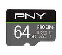 PNY U3 Pro Elite tarjeta microSD (hasta 95 mb/S de lectura/90 MB/s de escritura velocidades), 64Gb (p-sdux64u395pro-ge)
