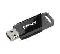 Unidad flash USB PNY Attaché X 128 GB USB 3.2 Gen 1 deslizante negro