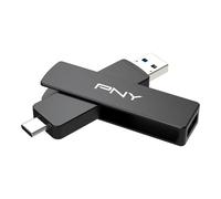 PNY Unidad Flash Duo Link V3 256GB USB 3.2 Gen 2 Tipo-C y Tipo-A OTG, Velocidades de Lectura/Escritura 1000/800MB/s, Almacenamiento móvil Externo Compatible con Smartphones/tabletas/Ordenadores