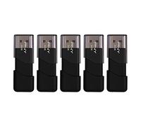 PNY Unidad Flash USB 2.0 de 64 GB, 3 GB, 5 Unidades, Negro, P-FD64GX5ATT03-MP