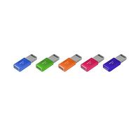 PNY Unidades flash USB 2.0, 16 GB, colores surtidos, paquete de 5 unidades flash