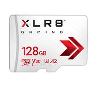 PNY XLR8 Gaming 128GB Clase 10 U3 V30 A2 Tarjeta de Memoria microSDXC, Velocidad de Lectura de hasta 100 MB/s, Ideal para Smartphones, tabletas, Consolas portátiles, Blanco