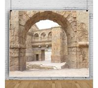 Pnylzzyxh Telón de fondo de edificios de Jerusalén de Israel, telón de fondo de la ciudad vieja de la iglesia romana, telón de fondo de sitio histórico para retratos temáticos, fondo de fotografía de
