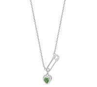 PNZLZIA Collar de clip de plata elegante para mujer, collar de clip personalizado sexy con forma de corazón, 0.6*90cm, Metal, No es una piedra preciosa