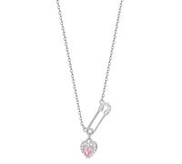 PNZLZIA Collar de clip de plata elegante para mujer, collar de clip personalizado sexy con forma de corazón, 0.6*90cm, Metal, No es una piedra preciosa