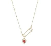 PNZLZIA Collar de clip de plata elegante para mujer, collar de clip personalizado sexy con forma de corazón, 0.6*90cm, Metal, No es una piedra preciosa