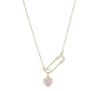 PNZLZIA Collar de clip de plata elegante para mujer, collar de clip personalizado sexy con forma de corazón, 0.6*90cm, Metal, No es una piedra preciosa