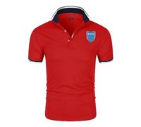 Po.lo Hombre Da.ci-a, Cómodo Po.lo Manga Corta de Tenis, Manga Corta Golf Po.lo T-Shirt Camisetas Outdoor, Delgado(Red,XL)