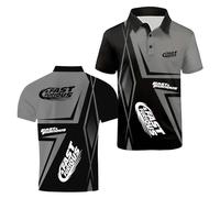 Po.lo Hombre Manga Corta Fast-Furi. Ous, Moda Camisa de Po.lo con Estampado, Camiseta Casuales de Trabajo para Running Ciclismo(Huise,XXL)